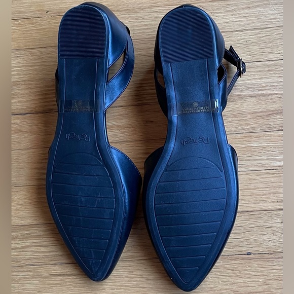 Refresh Black Ballerina Flats with Ankle Straps Size 8.5. Worn Once, Like New - Picture 5 of 5